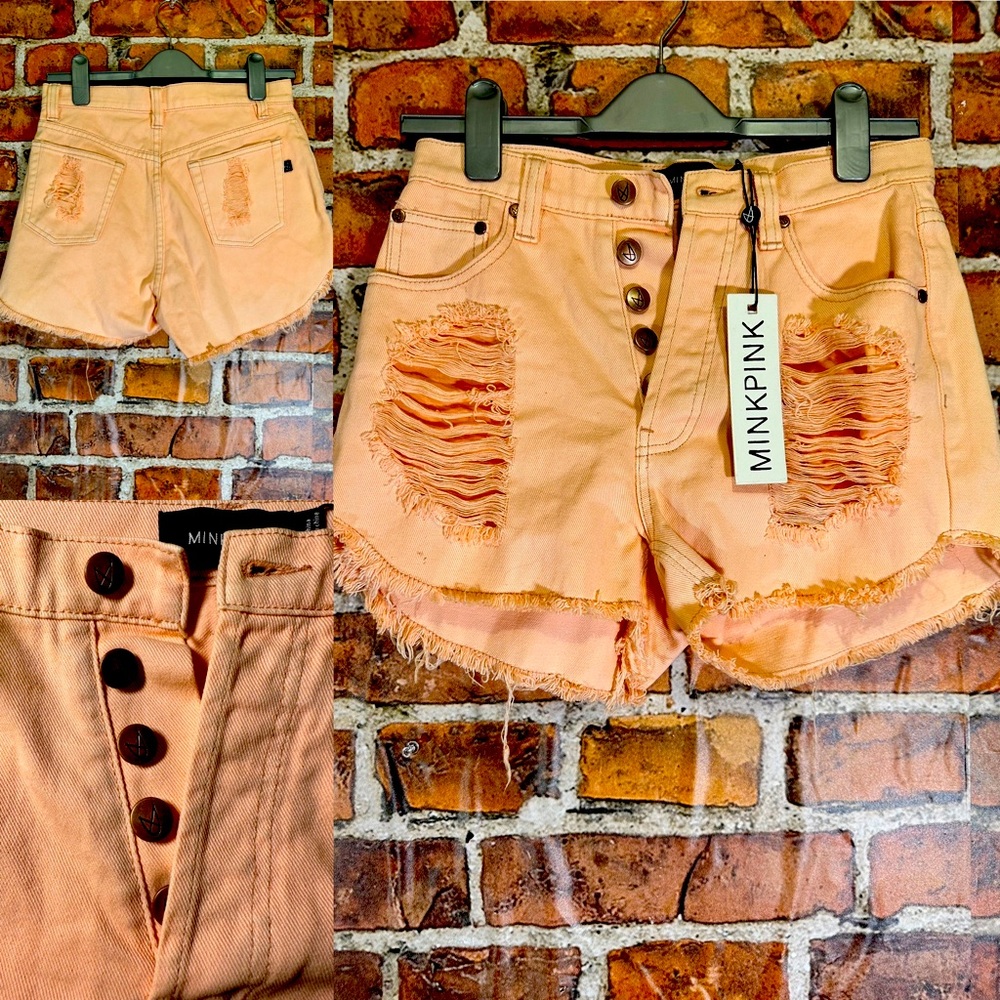 Mink pink size, small denim, color, pink
